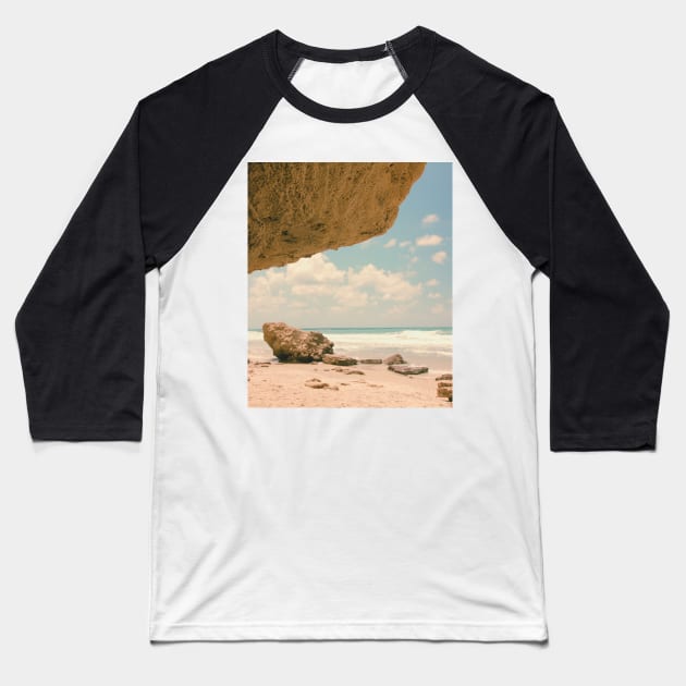 Vintage coastal photo Baseball T-Shirt by IOANNISSKEVAS